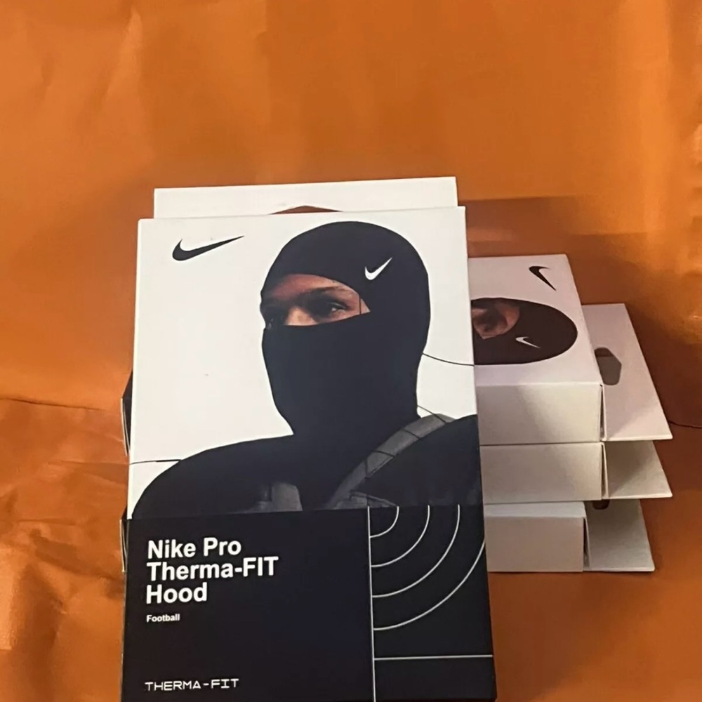 Nike Pro Therma-Fit Hyperwarm Hood Ski Mask Black Balaclava Shiesty #NikePro - Picture 2 of 6